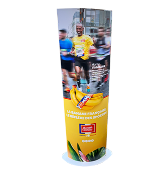 Totem carton personnalisé FRUIDOR / Marathon