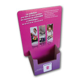 Présentoir de brochures en carton pour comptoir