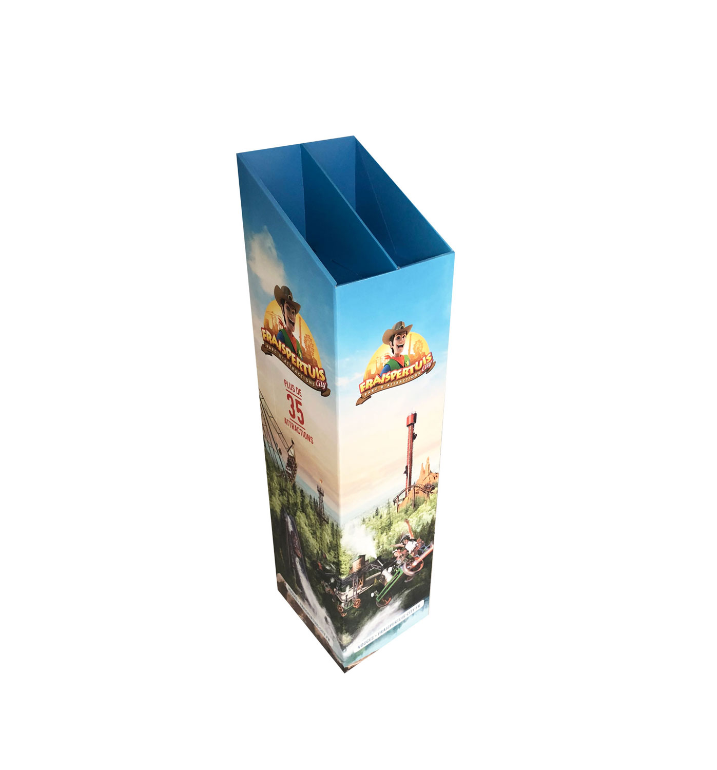 Porte brochures de sol carton Fraispertuis